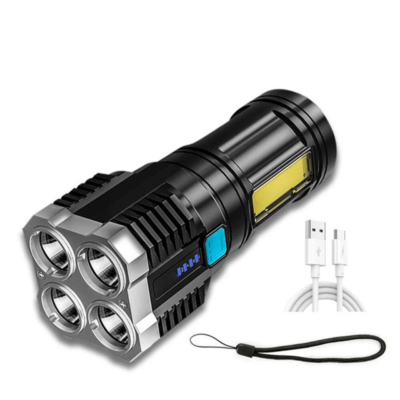 STREAM - Hochleistungs-LED-Taschenlampe mit 4 Leuchtkugeln