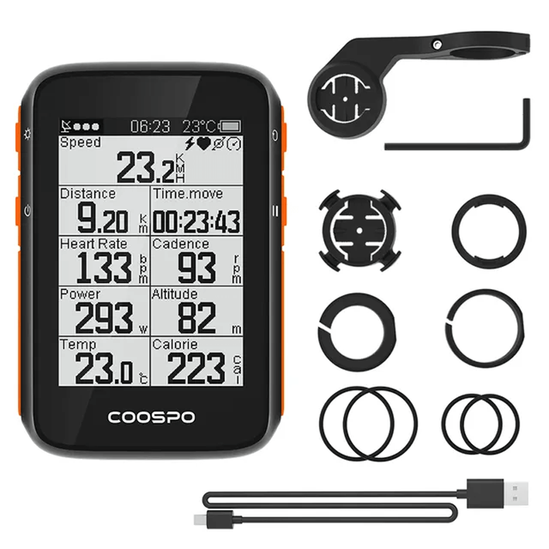 ZENRIDE - Kabelloser GPS-Geschwindigkeitsmesser für Fahrräder