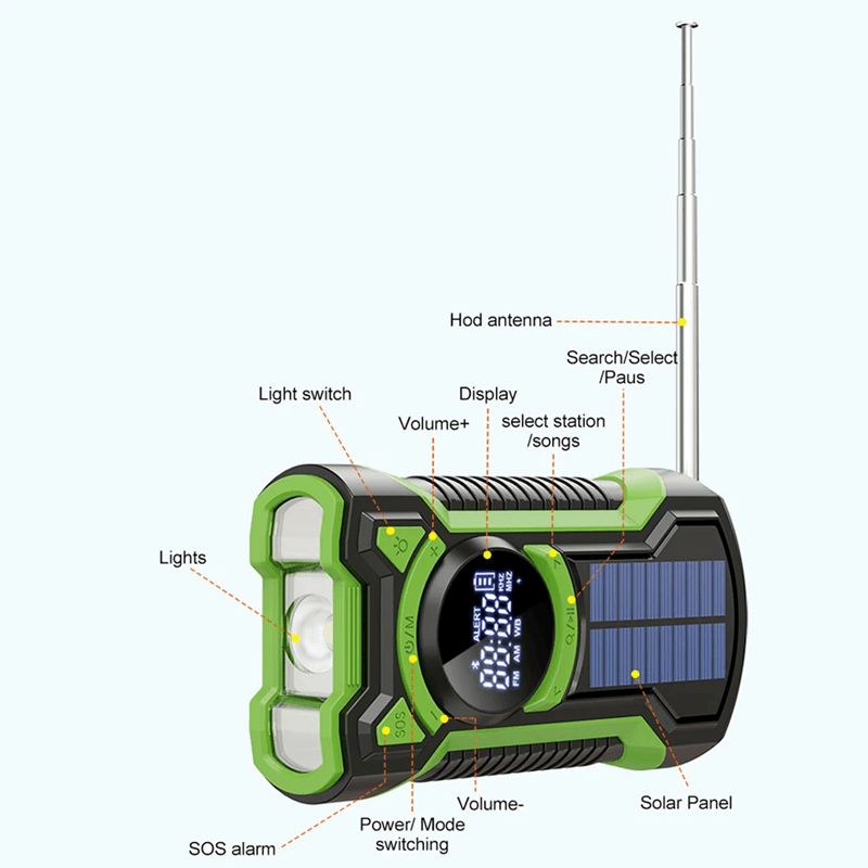 CELESTA - 5000mAh Solarstrom-Radio