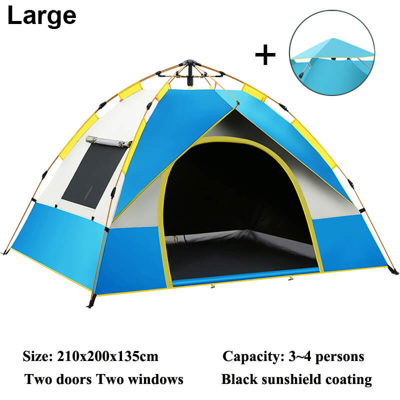 SNAPTENT - Automatisch aufstellbares Zelt PU 2000mm 2-4 Personen