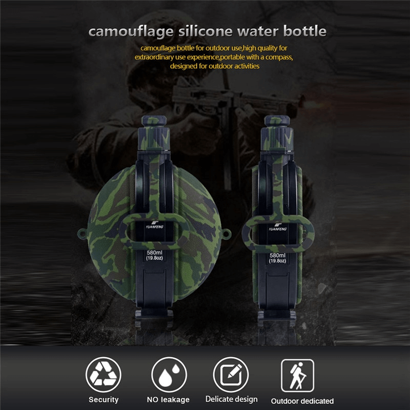 FLEXHYDRA - Zusammenklappbare Militär-Wasserflasche 550ml
